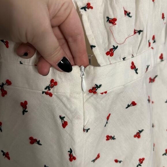 NWT Bec & Bridge Cherry Pie Short Sleeve Mini Dress Size 6 - Picture 6 of 9